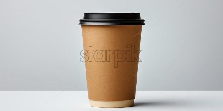 A cardboard coffee cup - Starpik Stock