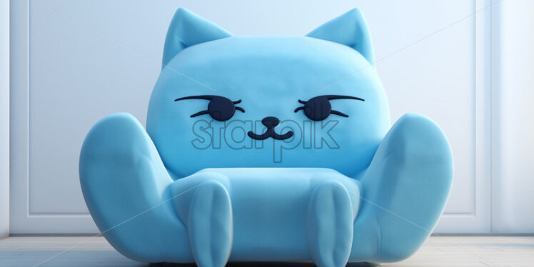 A chair in shape of a cat kids furniture - Starpik Stock