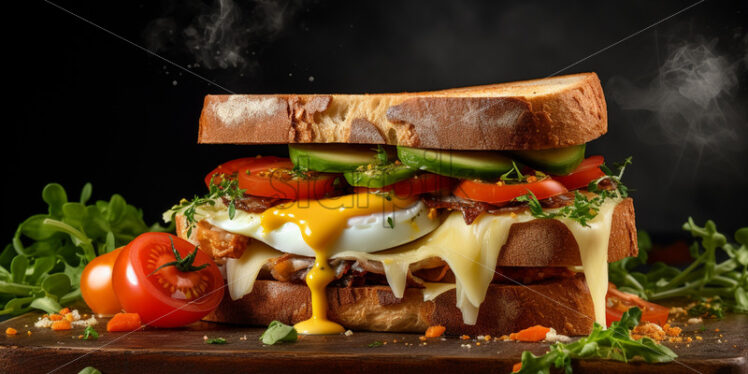 A cheese sandwich for breakfast - Starpik Stock