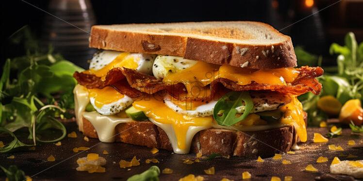 A cheese sandwich for breakfast - Starpik Stock