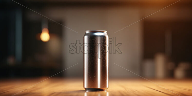 A clean metal canister for soft drinks - Starpik Stock