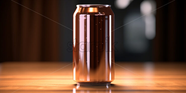 A clean metal canister for soft drinks - Starpik Stock