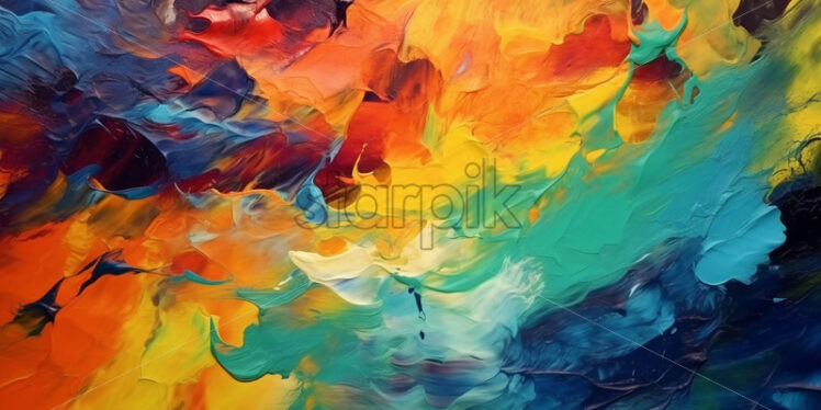 A colorful background painted in oil - Starpik Stock