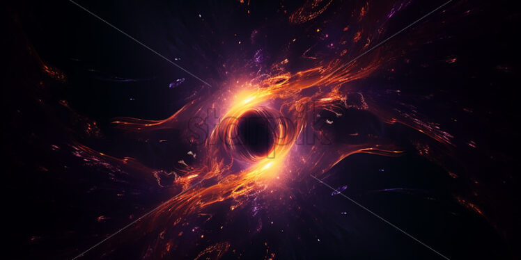 A concept of a black hole in space - Starpik Stock