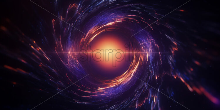 A concept of a black hole in space - Starpik Stock