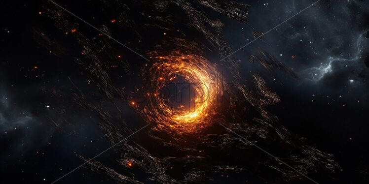 A concept of a black hole in space - Starpik Stock