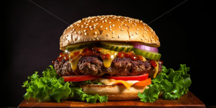 A delicious burger - Starpik Stock