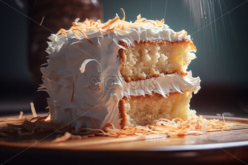 A delicious coconut cake - Starpik Stock