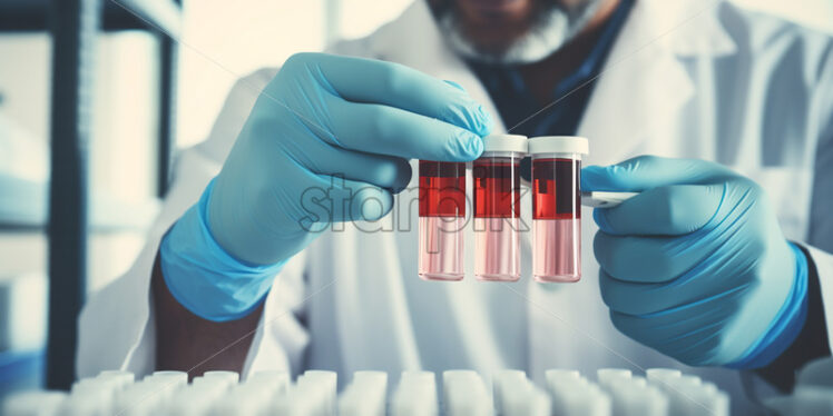 A doctor does a blood test - Starpik Stock