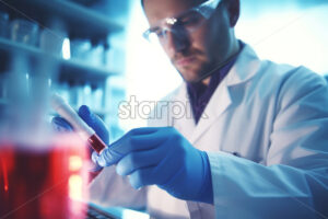 A doctor does a blood test - Starpik Stock