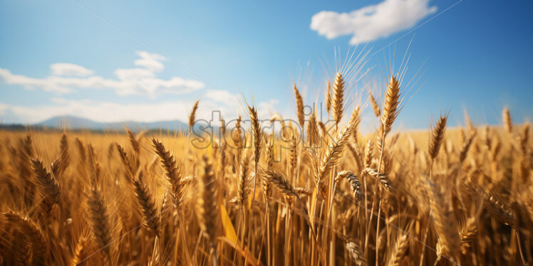 A field of wheat ready to be harvested - Starpik Stock