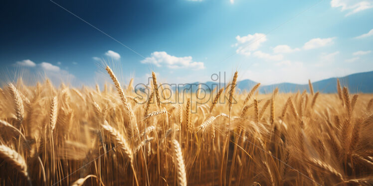 A field of wheat ready to be harvested - Starpik Stock