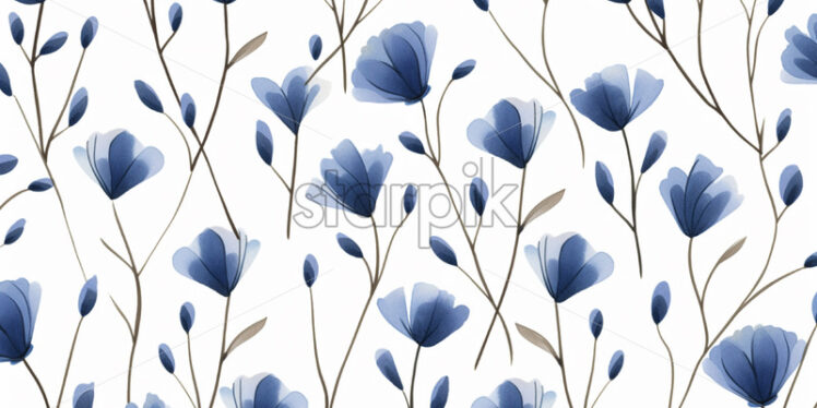 A floral pattern created in 2d software - Starpik Stock