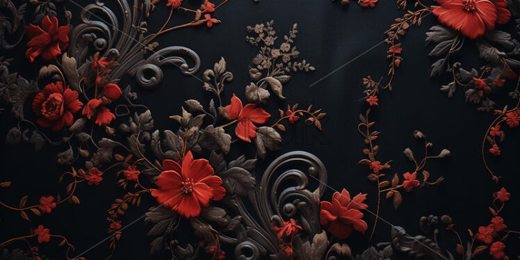 A floral pattern from the Victorian era - Starpik Stock