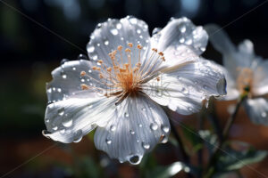 A flower on the petals of which are drops of water - Starpik Stock