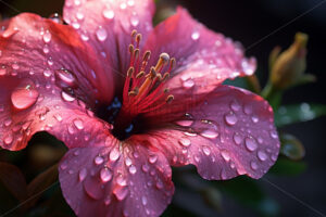 A flower on the petals of which are drops of water - Starpik Stock