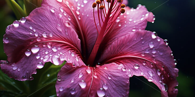 A flower on the petals of which are drops of water - Starpik Stock