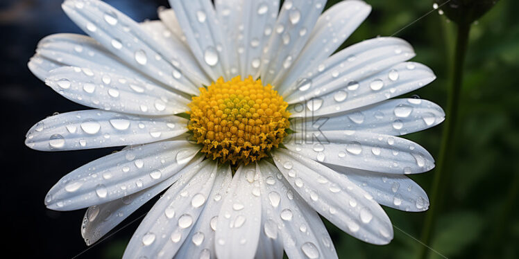 A flower on the petals of which are drops of water - Starpik Stock