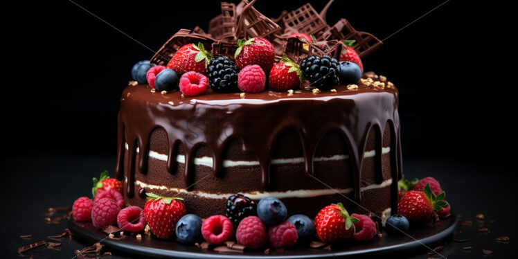 A fresh chocolate cake - Starpik Stock