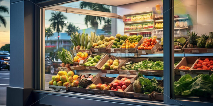 A fresh fruit and vegetable shop - Starpik Stock