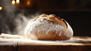 A freshly baked bread at home - Starpik Stock