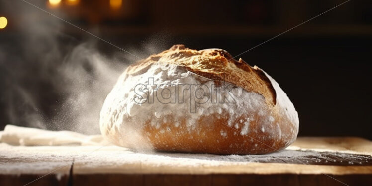 A freshly baked bread at home - Starpik Stock