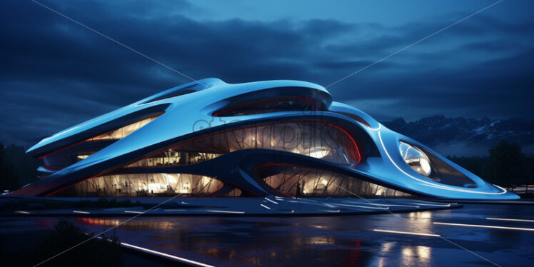 A futuristic building - Starpik Stock