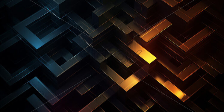 A geometric 3d abstract background - Starpik Stock