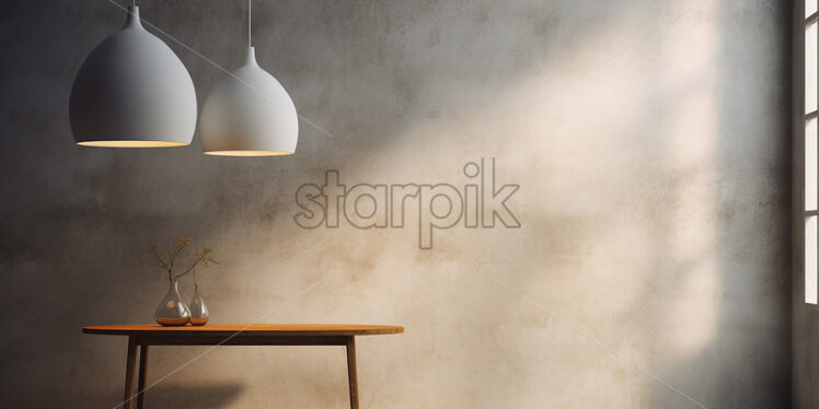 A hanging lamp, design concept - Starpik Stock