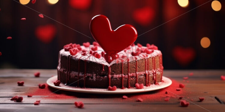 A heart shaped cake - Starpik Stock