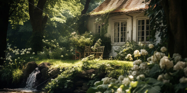 A house in a garden - Starpik Stock