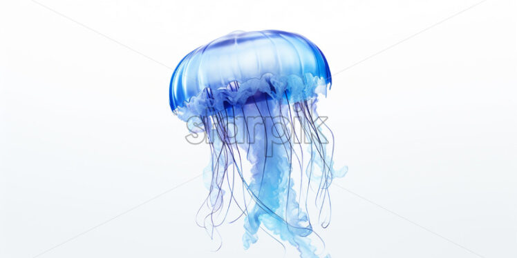 A jellyfish on a white background - Starpik Stock