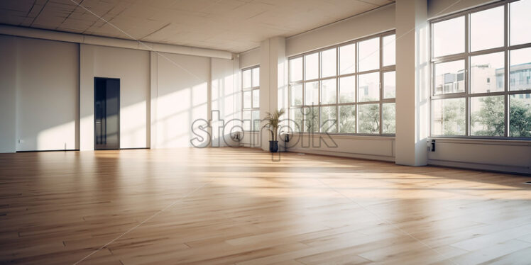 A large empty room, intended for offices - Starpik Stock