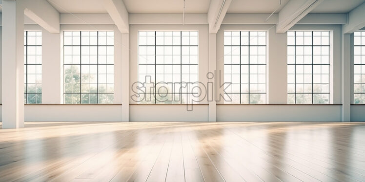 A large empty room, intended for offices - Starpik Stock