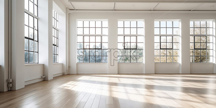 A large empty room, intended for offices - Starpik Stock