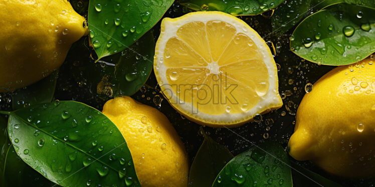 A lemon background - Starpik Stock