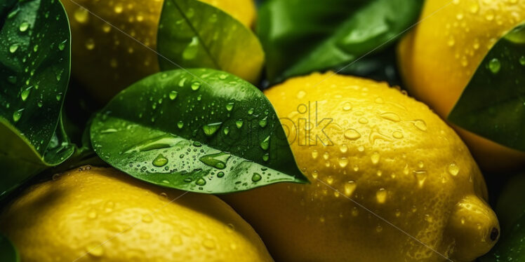 A lemon background - Starpik Stock