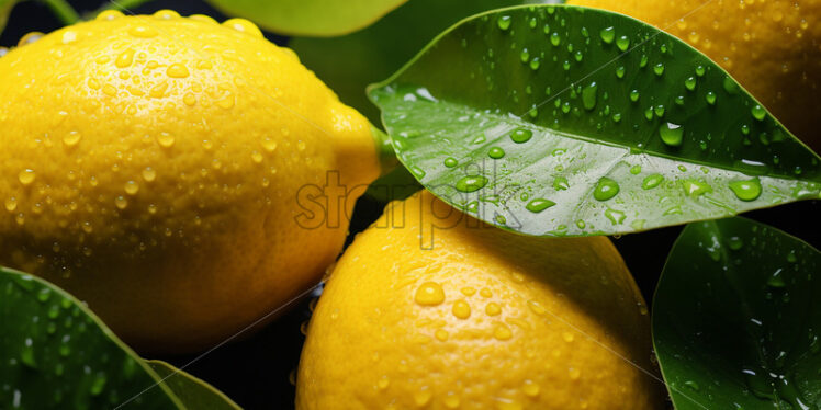 A lemon background - Starpik Stock