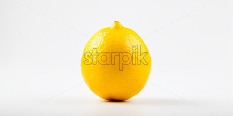 A lemon on a white background - Starpik Stock