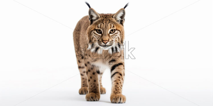 A lynx on a white background - Starpik Stock