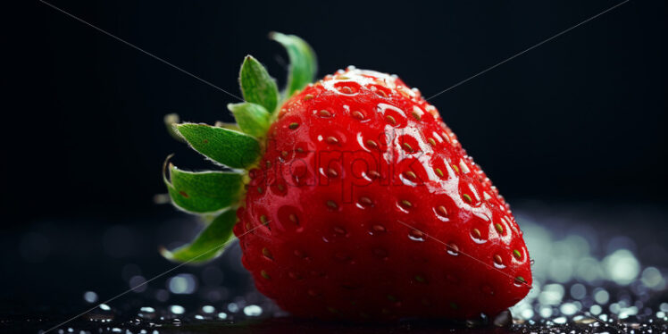 A macro photo of a strawberry - Starpik Stock