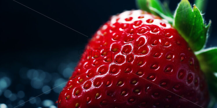 A macro photo of a strawberry - Starpik Stock