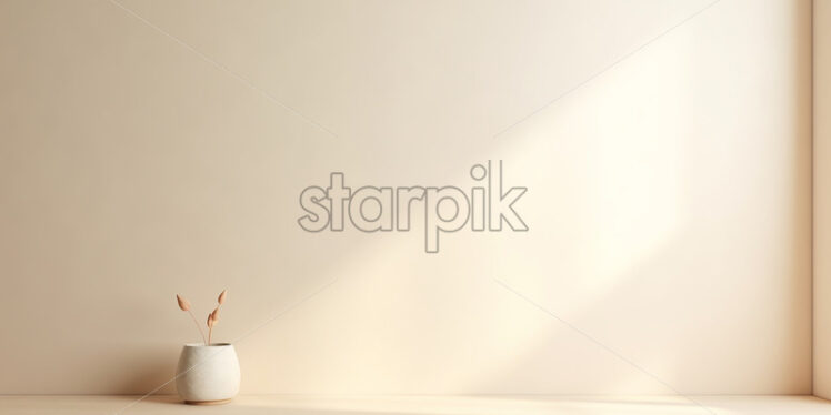 A minimalist beige scene - Starpik Stock