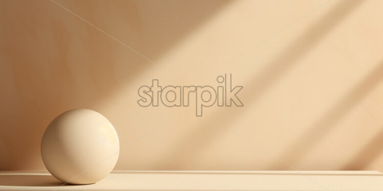 A minimalist beige scene - Starpik Stock