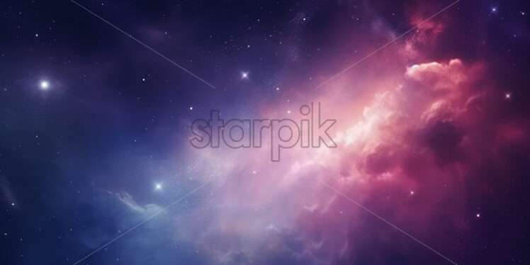 A nebula in the galaxy - Starpik Stock