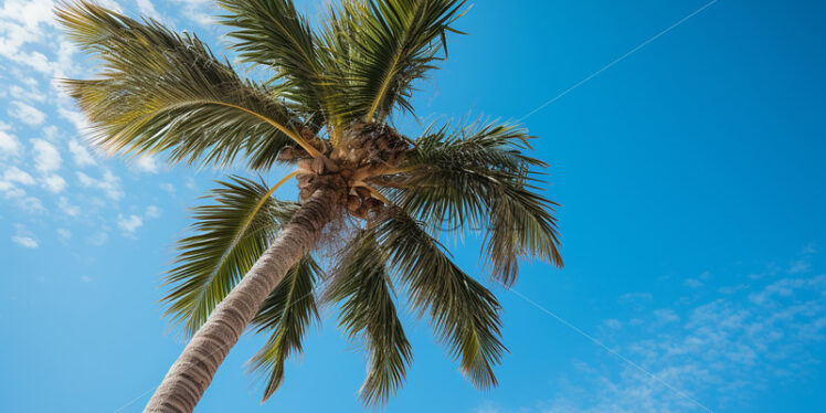 A palm tree and the blue sky - Starpik Stock