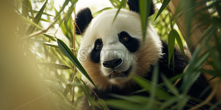 A panda bear in nature - Starpik Stock