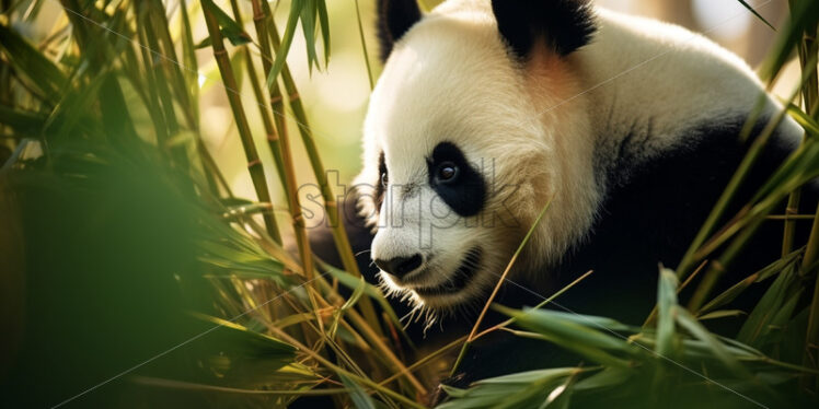 A panda bear in nature - Starpik Stock