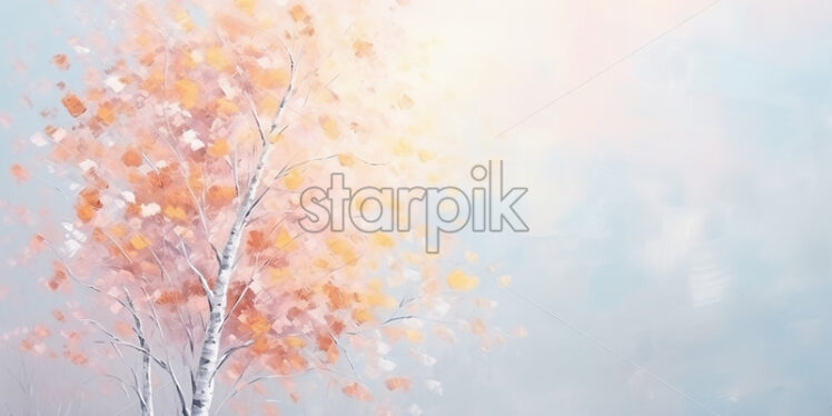 A pastel background with trees - Starpik Stock