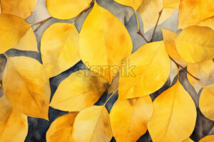 A pattern of yellow leaves - Starpik Stock